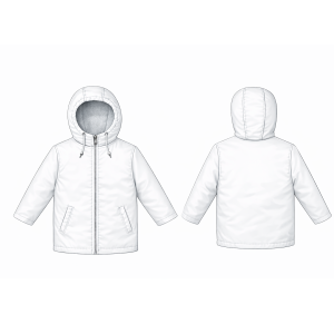 Patron ropa, Fashion sewing pattern, molde confeccion, patronesymoldes.com Campera 0004 NENAS Camperas